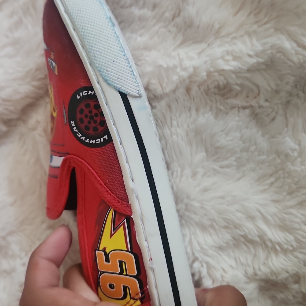 Disney Lightning McQueen Red Kids Sneakers - Picture 3 of 5